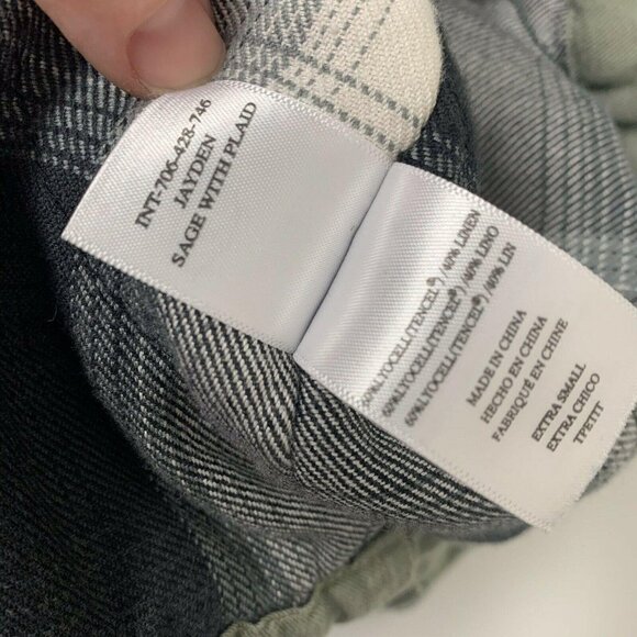 Rails Miles Utility Jacket Jayden Sage Plaid Green - Picture 9 of 11